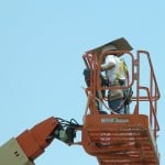 construction worker in the sun